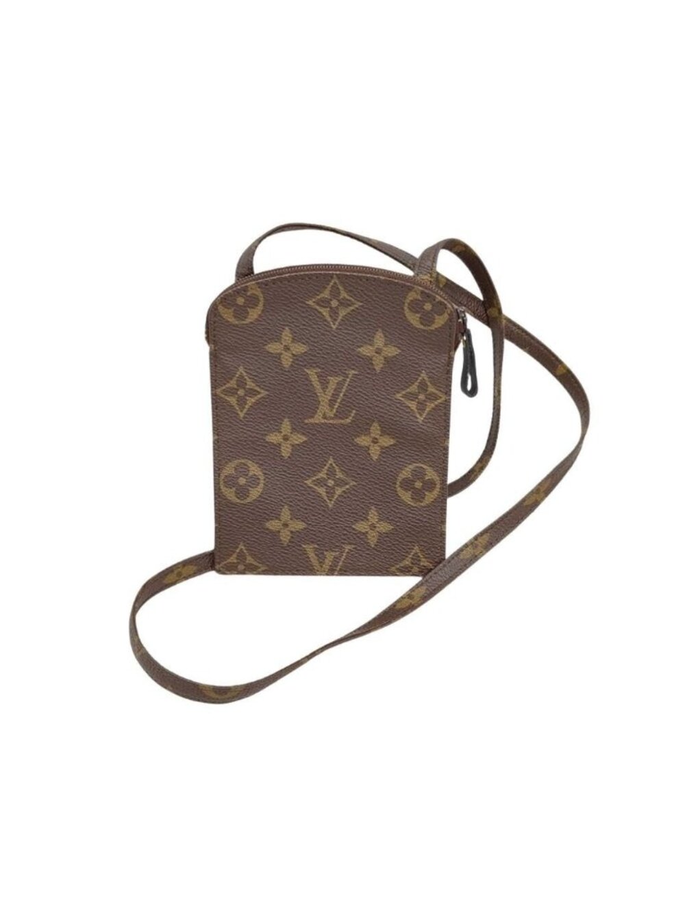 Louis Vuitton Shoulder Bag Pochette Cles Brown Monogram Pouch